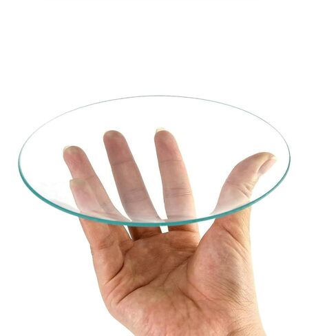 2PCS Round Watch Glass Borosilicate Beaker Lids Diameter 6 inches 150mm Transparent Polished Beaker Lids Evaporation Dishes for Biochemical Laboratory Equipment Educational Use in Saudi Arabia