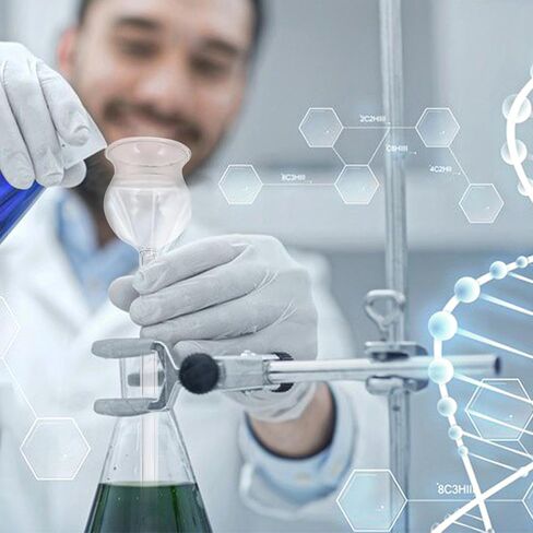 2pcs Glass Laboratory Long Neck Funnel for Chemical Experiments, Scientific Glass Funnel with Safety Design for School Science and Carbon Dioxide Preparation in Kuwait