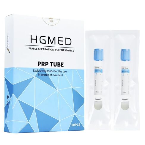 أنابيب HGMED 10 مل/15 مل PRP لنظام الطرد المركزي، صندوق ملفوف بشكل فردي مكون من 10 (أنبوب 10 مل) in Kuwait