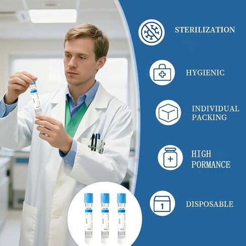 أنابيب HGMED 10 مل/15 مل PRP لنظام الطرد المركزي، صندوق ملفوف بشكل فردي مكون من 10 (أنبوب 10 مل) in Kuwait