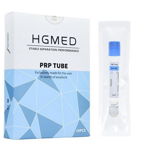 أنابيب HGMED 10 مل/15 مل PRP لنظام الطرد المركزي، صندوق ملفوف بشكل فردي مكون من 10 (أنبوب 10 مل) in Saudi Arabia