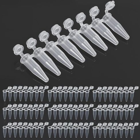 LemonRoad 125 Strips 0.2 ml PCR Tubes with Shingled Flat Caps PCR Reaction Microcentrifuge Tube in Kuwait
