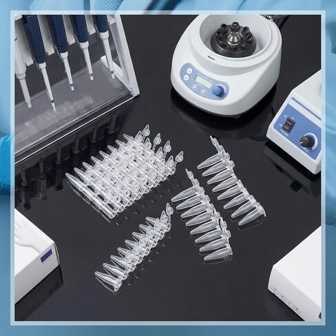 LemonRoad 125 Strips 0.2 ml PCR Tubes with Shingled Flat Caps PCR Reaction Microcentrifuge Tube in Kuwait