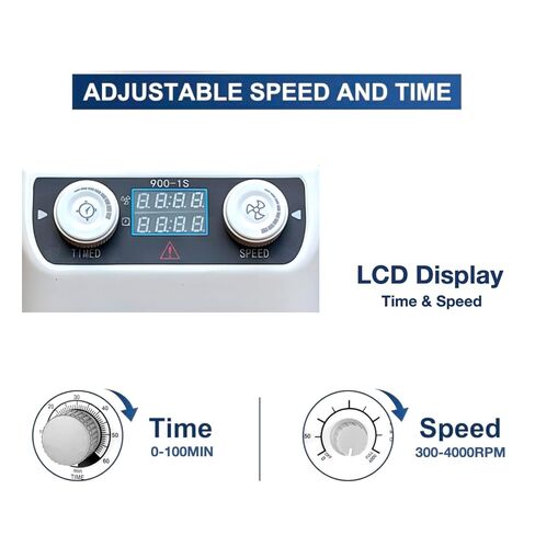 Centrifuge Machine, Lab Benchtop Centrifuges, 50W Desktop Electric Lab Laboratory Centrifugal Equipment w/Timer and Speed Control, 4000RPM Low Speed, 6x10ml Capacity in Kuwait