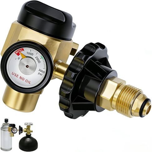 Siasky VN-500 Nitrogen Regulator - 4 Working Modes (TST/PRG/BRZ/OFF) - 0-500PSI Pressure Adjustment for Precision Nitrogen Purge in Kuwait