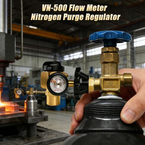 Siasky VN-500 Nitrogen Regulator - 4 Working Modes (TST/PRG/BRZ/OFF) - 0-500PSI Pressure Adjustment for Precision Nitrogen Purge in Kuwait
