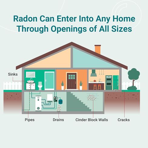 مجموعة اختبار الرادون إمبلي دي إكس، مدرجة في قائمة وكالة حماية البيئة (EPA)، معتمدة من NPPR، تحقق من مستويات غاز الرادون في منزلك، النتائج في غضون 3-5 أيام in Kuwait