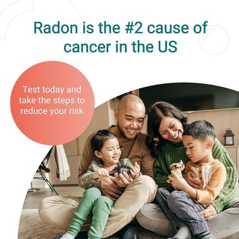 مجموعة اختبار الرادون إمبلي دي إكس، مدرجة في قائمة وكالة حماية البيئة (EPA)، معتمدة من NPPR، تحقق من مستويات غاز الرادون في منزلك، النتائج في غضون 3-5 أيام in Kuwait