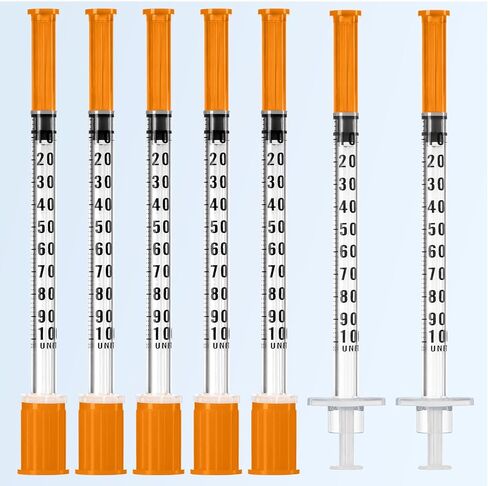 1ml 31G 5/16 Inch 8mm Syringe, Lab Syringes Individually Wrapped, Pack of 100 in Kuwait