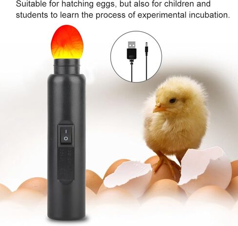 Bright Cool LED Light Egg Candler Tester High Cool LED Light Candling Lamp for Monitoring Eggs Development with 2 Soft Rubber (TypeA) in Saudi Arabia