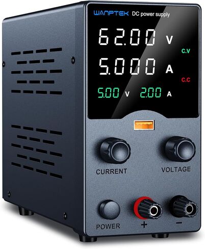 Wanptek DC مزود طاقة متغير 30V 10A، مزود طاقة للمقعد مع مقبض تعديلات التشفير، منفذ شحن USB سريع مع شاشة عرض الإخراج الحالية، شاشة LED مكونة من 4 أرقام in Kuwait