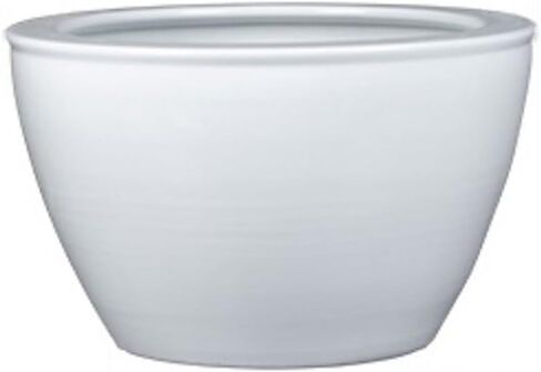 Small Fish Tank White Water Tank Ceramic Fish Tank Balcony Water Lily Lotus Tank Outdoor Garden Courtyard Fish Breeding Decorative Tank Fish Tank Kit(52cm) in Kuwait