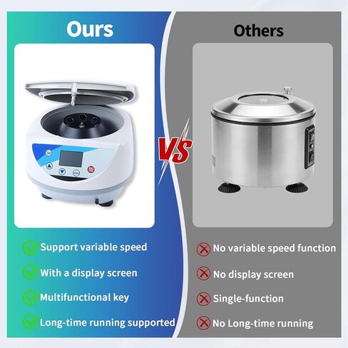 Benchtop Centrifuge, 500-5000 r/min Digital Lab Centrifuge with LCD Display and Timer, Max 3074 xg, 6 x 15ml Rotor for Laboratory Clinic PRP Processing in Kuwait