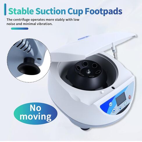 Benchtop Centrifuge, 500-5000 r/min Digital Lab Centrifuge with LCD Display and Timer, Max 3074 xg, 6 x 15ml Rotor for Laboratory Clinic PRP Processing in Kuwait