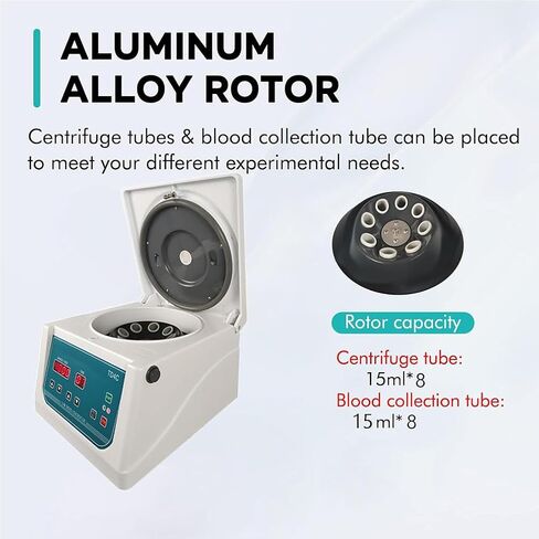 Desktop Centrifuge 4000RPM, Electric Mini Lab Centrifuge for Plasma & Blood Samples, Compact Microcentrifuge for Home and Laboratory Use, High-Speed Centrifuge Machine in Kuwait
