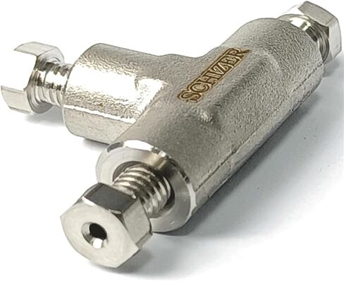 1/16 "أنبوب OD ضغط الاتحاد المحملة 3 طرق SUS316L ماسورة من الفولاذ المقاوم للصدأ تركيب موصل السائل اللوني موصل HPLC in Saudi Arabia