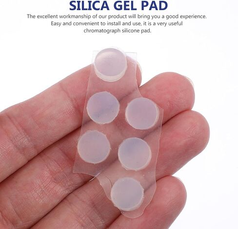 DOITOOL 6pcs Chromatograph Silicone Injection Pads 10x5mm Silica Gel Particles Set for Chromatographic Instrument Sampling and Sealing in Saudi Arabia