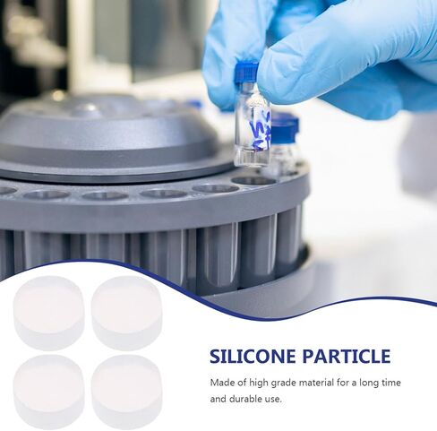 DOITOOL 6pcs Chromatograph Silicone Injection Pads 10x5mm Silica Gel Particles Set for Chromatographic Instrument Sampling and Sealing in Saudi Arabia