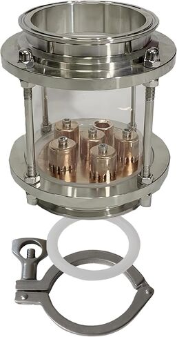 قسم عمود ارتداد زجاجي مقاس 4 بوصة مع لوحة فقاعات نحاسية in Kuwait