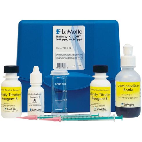 LaMotte 7459-02 Salinity Titrator Test Kit, DRT, 0-40 ppt Range in Saudi Arabia