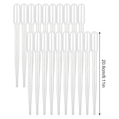 100pcs/lot Laboratory Pipette Plastic Disposable Graded Container Liquid Dropper Equipment Straw Tools Experimental Supplies(5ml) in Saudi Arabia