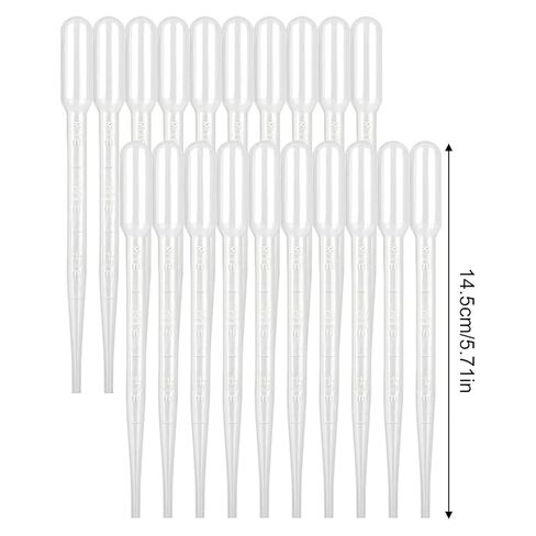 100pcs/lot Laboratory Pipette Plastic Disposable Graded Container Liquid Dropper Equipment Straw Tools Experimental Supplies(5ml) in Saudi Arabia