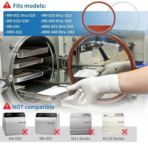 طقم حشية الباب M9 لختم الباب Midmark Ritter M9 M9D يتضمن حشية الباب والسد (#002-0361-01) وحلقة الحشية (#057-0790-01) قطعة استبدال مجموعة الختم in Kuwait