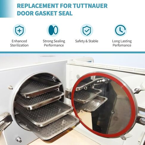 حشية الباب 2340 المتوافقة مع Tuttnauer 2340، حشية الباب لأوتوكلاف Tuttnauer 2340M 2340MK 2340E 2340EA 2340EK EZ9 EZ9K، أجزاء الأوتوكلاف رقم 02610118 لملحقات آلة Tuttnauer in Kuwait