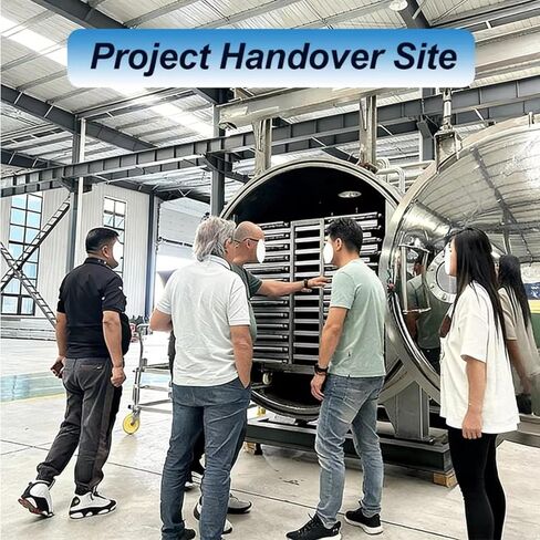 Industrial-grade large-scale vacuum freeze dryer, freeze drying area 50-200㎡, fully automatic intelligent temperature control, general-purpose large-scale production freeze drying equipment. in Kuwait