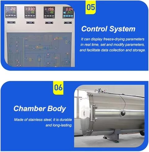 Industrial-grade large-scale vacuum freeze dryer, freeze drying area 50-200㎡, fully automatic intelligent temperature control, general-purpose large-scale production freeze drying equipment. in Kuwait