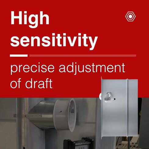 جهاز التحكم في مسودة الهواء RC مقاس 6 بوصات لأفران الزيت أو الغلايات أو الخشب أو الفحم - منظم مسودة مقاس 6 بوصات، متوافق مع أنظمة التدفئة السكنية والتجارية - موديل 02722701 (6RC STD) in Kuwait