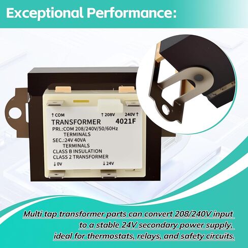 Furnace Transformer Replace for BE28316007 HT01CN241, 40VA 208/240V to 24V Transformer Compatible with Carrier, Payne, Tempstar, ICP, Arcoaire, Heil HVAC Systems in Kuwait