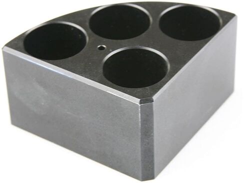 Scilogex 18900005 Quarter Reaction Block for 16 mL Reaction Vessel 28 mmDia, 43 mmHeight, 4 Holes, Black in Kuwait
