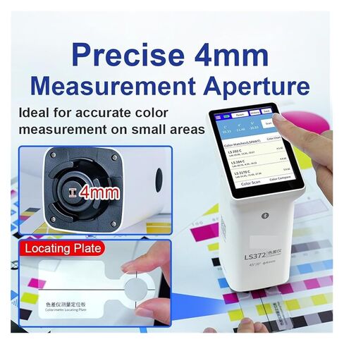 LS372 4mm Aperture Colorimeter with Touch Screen for Paint, Plastic, Textile LAB Color Difference Meter Automatic Correction in Kuwait