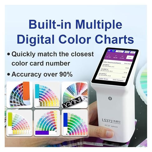 LS372 4mm Aperture Colorimeter with Touch Screen for Paint, Plastic, Textile LAB Color Difference Meter Automatic Correction in Kuwait
