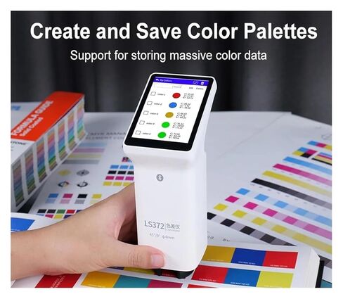LS372 4mm Aperture Colorimeter with Touch Screen for Paint, Plastic, Textile LAB Color Difference Meter Automatic Correction in Kuwait