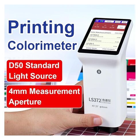 LS372 4mm Aperture Colorimeter with Touch Screen for Paint, Plastic, Textile LAB Color Difference Meter Automatic Correction in Kuwait