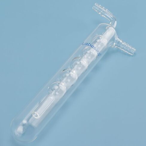 Labasics One-Piece Spherical Vacuum Cold Trap, Borosilicate Glass with High Vacuum Seal, for Laboratory Vacuum System, Outer Diameter 30 mm x Length 200 mm in Saudi Arabia