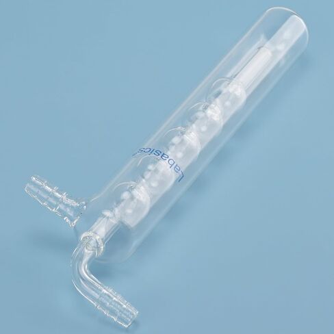 Labasics One-Piece Spherical Vacuum Cold Trap, Borosilicate Glass with High Vacuum Seal, for Laboratory Vacuum System, Outer Diameter 30 mm x Length 200 mm in Saudi Arabia