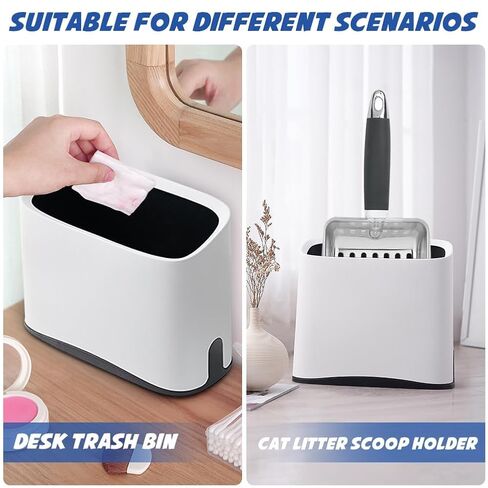 Universal Cat القمامة القمامة حامل القمامة-القمامة القمامة Caddy لصالح الحاوية القمامة Scoop Scoop Strash مناسبة لمعظم معادن القمامة البيضاء in Kuwait
