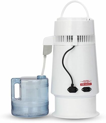 4L Water Distiller, Electric Countertop Alcohol Distiller1L/H Home Pure Water Alcohol Distiller Filter Machine, Stainless Steel Inner, Adjustable Temperature, Overheat Protection in Saudi Arabia
