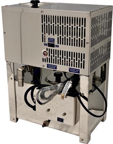 جهاز تقطير مياه كونترتوب أوتوماتيكي دقيق - ينتج 8 جالون / يوم مع احتياطي 5 جالون - عنصر تسخين من الفولاذ المقاوم للصدأ وصنبور مياه نقي على الخزان - ميزة التحكم في الطفو المثبتة - نموذج النهر in Kuwait