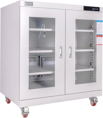 خزانة NARGON 2-40% RH 450L الإلكترونية الجافة، خزانة تجفيف ESD لتخزين العدسات البصرية، مجموعات РСВ، الرقاقة، المكونات الإلكترونية، أشباه الموصلات، المواد الكيميائية المخبرية، موديل NMC452B in Kuwait
