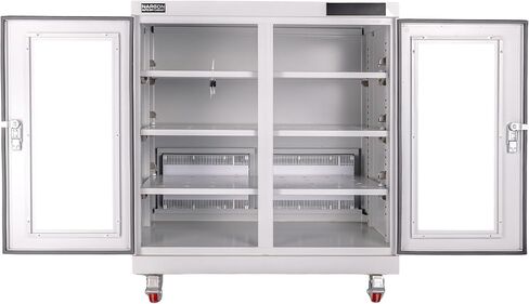 خزانة NARGON 1-20% RH 450L الإلكترونية الجافة، خزانة تجفيف ESD لتخزين العدسات البصرية، مجموعات РСВ، الرقاقة، المكونات الإلكترونية، أشباه الموصلات، المواد الكيميائية المخبرية، الموديل NMC452C in Kuwait