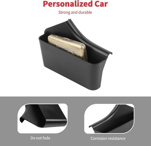 منظم تخزين وحدة التحكم المركزية Linskip متوافق مع Jeep Cherokee 2014-2023، صينية جانبية لنقل التروس، ملحقات داخلية (أسود) in Kuwait