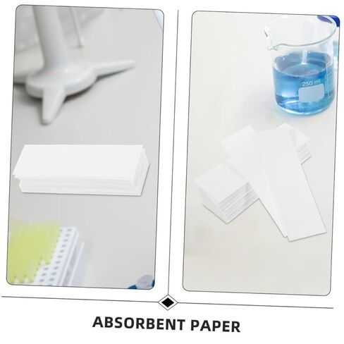 Mobestech 100pcs Filter Paper Strips for Lab Use Tear-Resistant Absorbent for Chemistry and Biology Experiments for Chromatography and Microscope Cleaning in Saudi Arabia