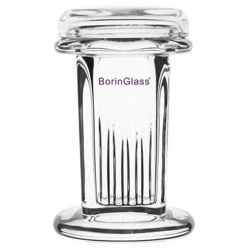 BorinGlass TLC Developing Tank, Square with Glass Lid, Small Borosilicate Glass Chamber for Thin Layer Chromatography Lab Analysis in Saudi Arabia