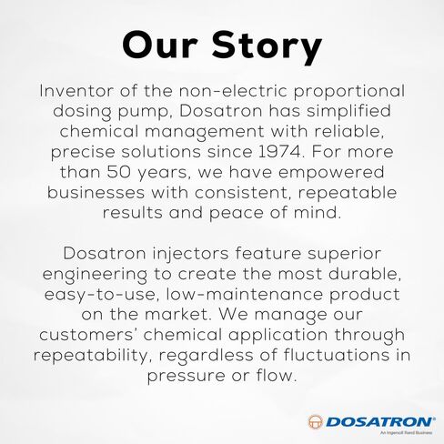 DOSATRON D14MZ10 D14MZ10VAFII Water-Powered Chemical Injector Dosing Pump | 14 GPM | 1–10% Dilution | 0.05–14 GPM Flow Range | 3/4" NPT | Coolant Mixing, Industrial, Metalworking in Kuwait