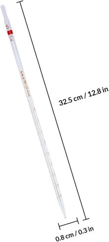 4pcs 5ml Ring Glass Pipettes Graduated Measuring Straws for Laboratory Chemical Experiments Reusable Fluid Transfer Instrument in Saudi Arabia