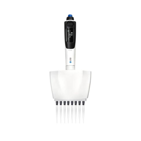 DLAB dPette+ Multi-Functional 8-Channel Electronic Pipette, Electronic Multichannel Pipette for Scientific Lab and School, 0.5-10μL in Saudi Arabia